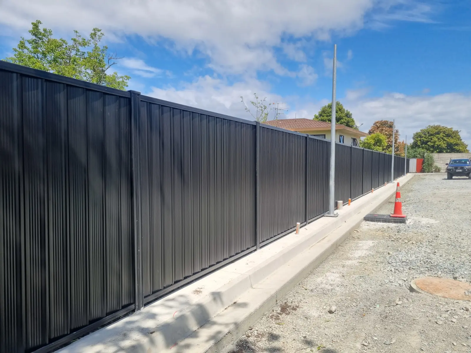 Coloursteel Fence Installation